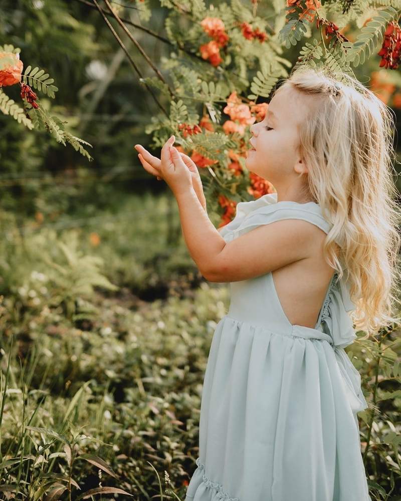 Nellie Ruffle Maxi Dress - Sage by Bailey's Blossoms