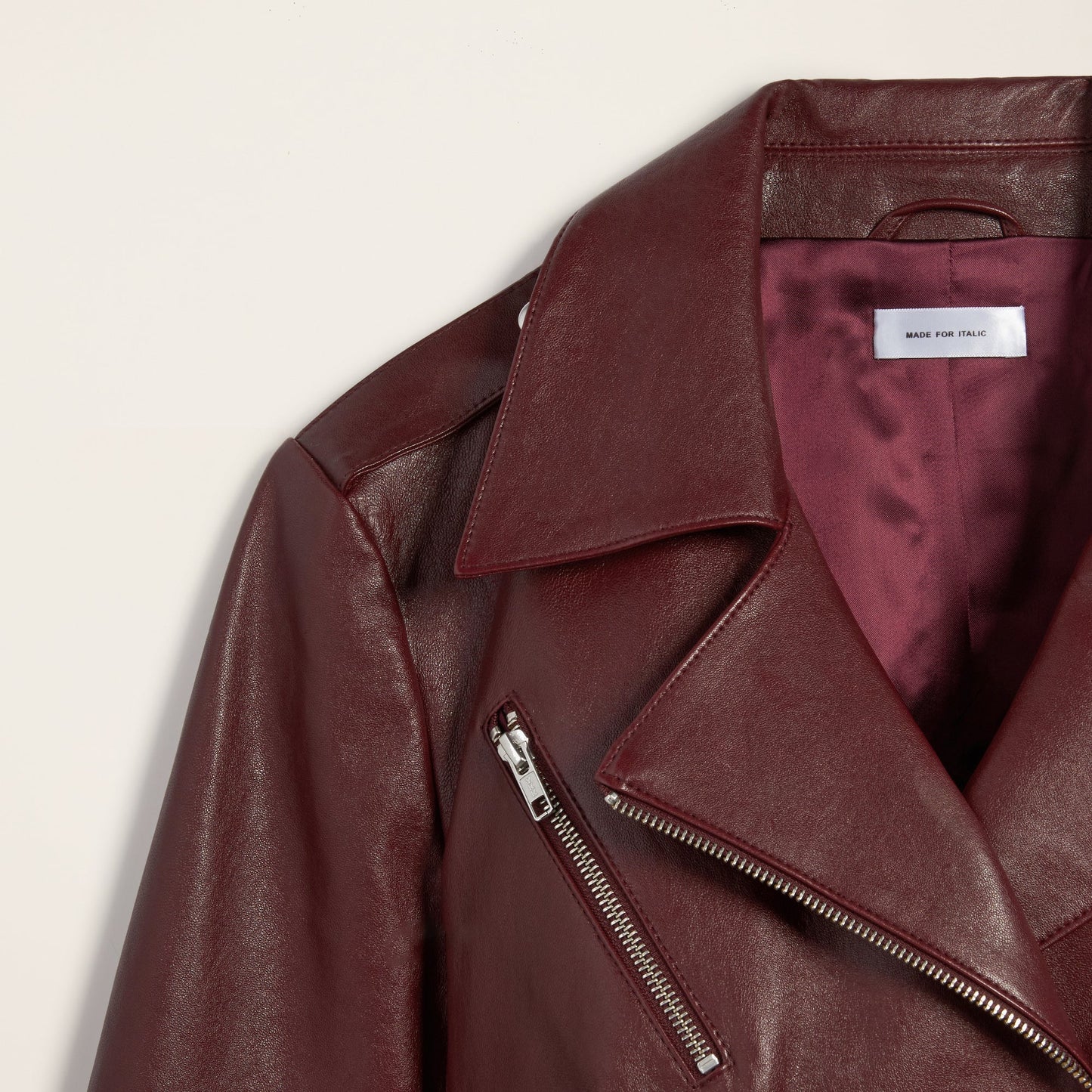 Lou Lightweight Lambskin Leather Jacket by Italic