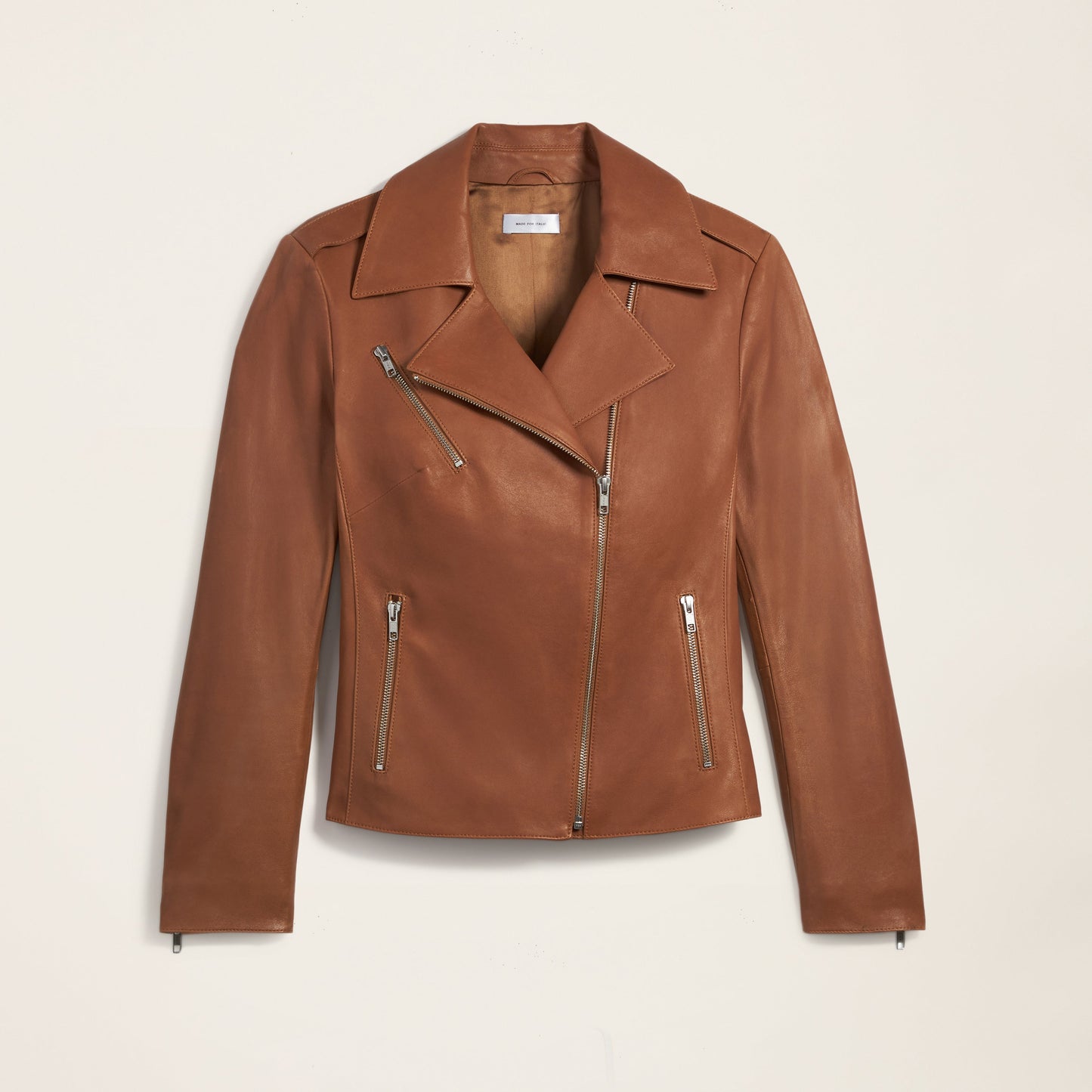 Lou Lightweight Lambskin Leather Jacket by Italic