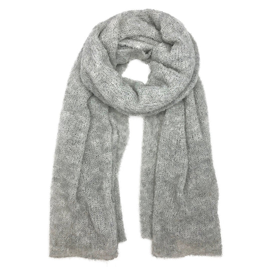 Gray Ultra Plush Alpaca Scarf by SLATE + SALT