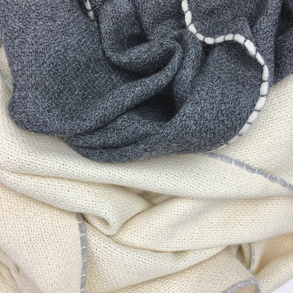 Andes Snow Baby Alpaca Scarf by SLATE + SALT