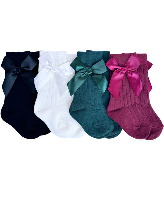 Martha Bow Front Midi Socks by Bailey's Blossoms